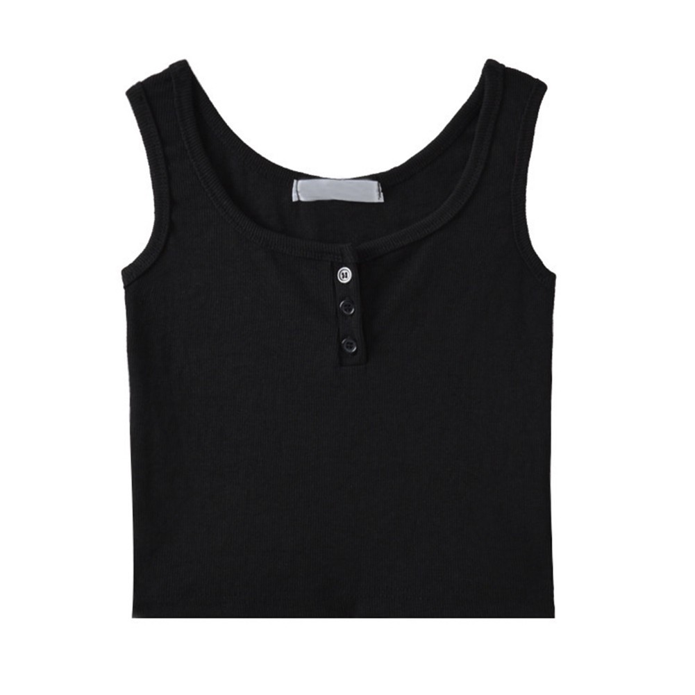 Modern Solid Color Sleeveless Vest for Women Trendy Street Fashion Piece - Picture 14 of 21