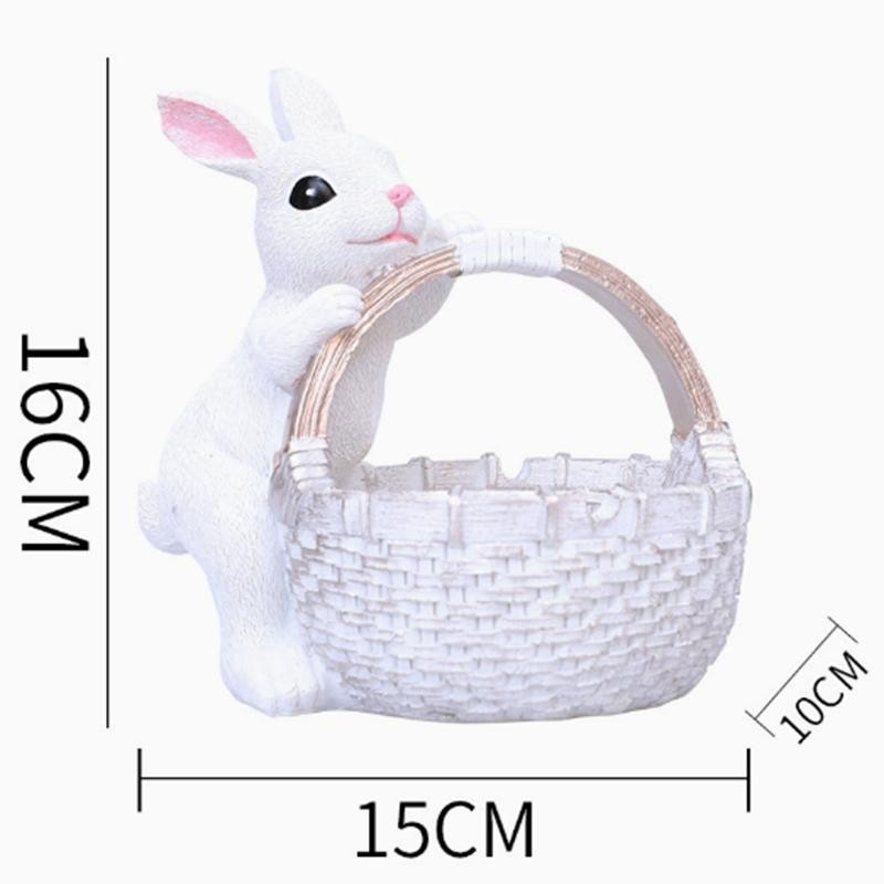 Easter Rabbit Accessories soldes for Indoor Outdoor Decor White and Orange Colors