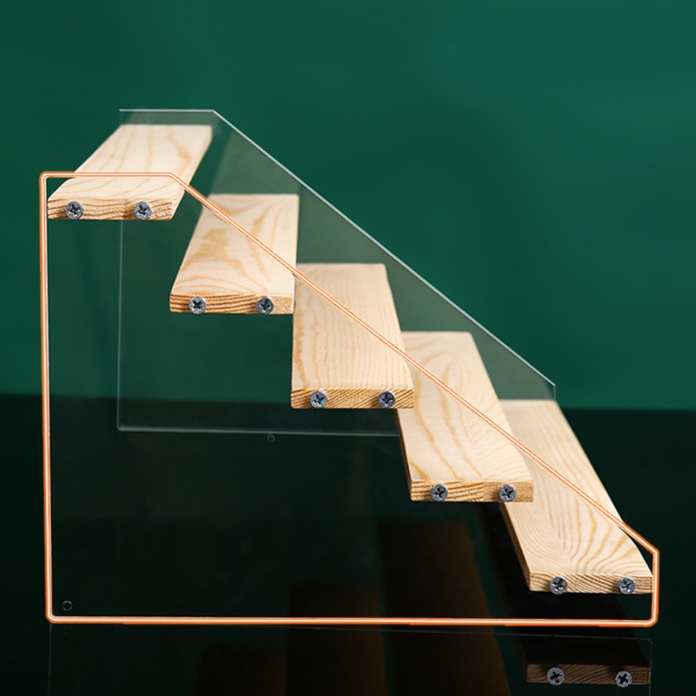 OUNONA Acryl-Ständer Mehrstufig – 19,5x19,5x14 Cm, Klar, Für Schmuck, Figuren & Deko