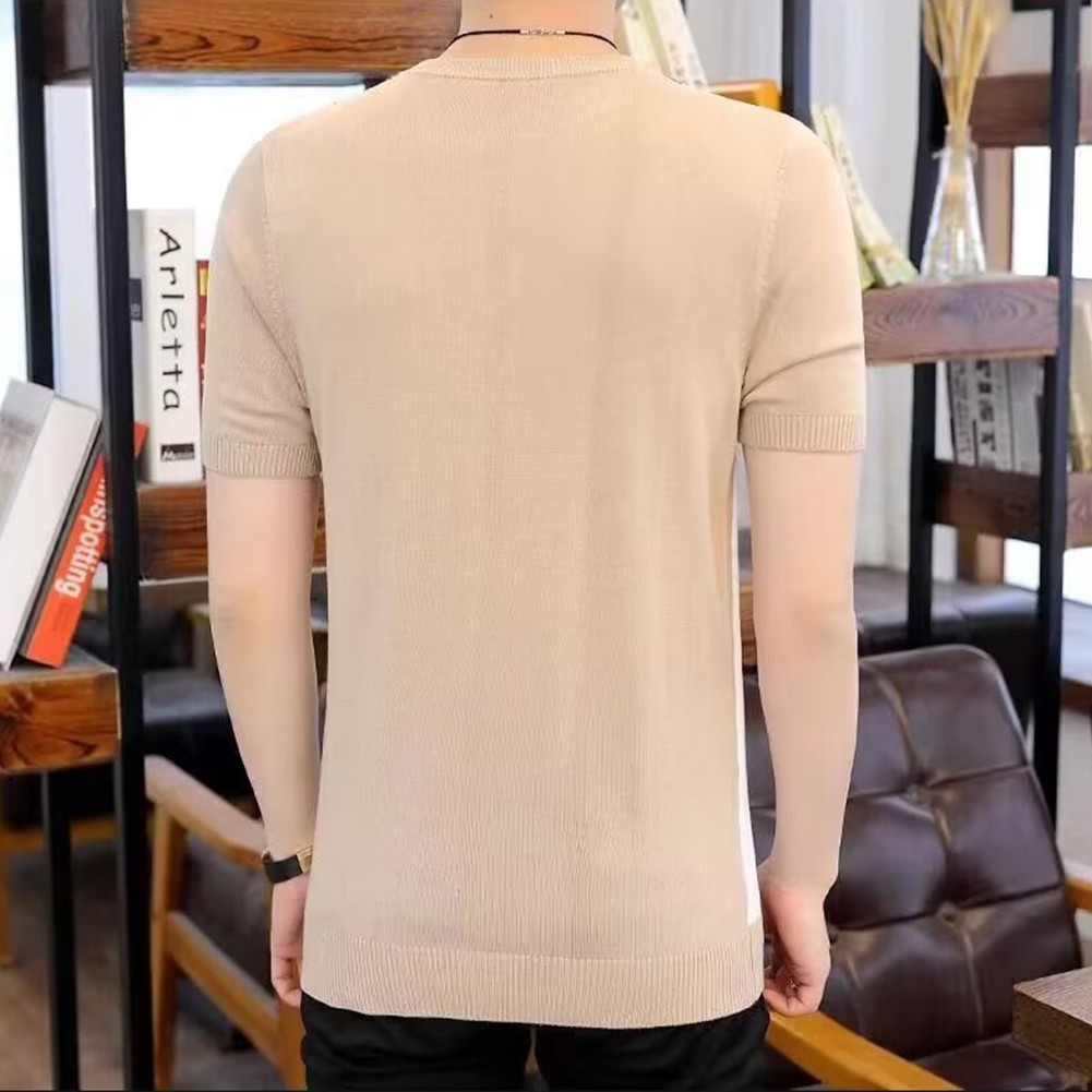 Slim Fit Men's Casual Tee with Eye Catching Stripes and Comfortable Design - Picture 16 of 36