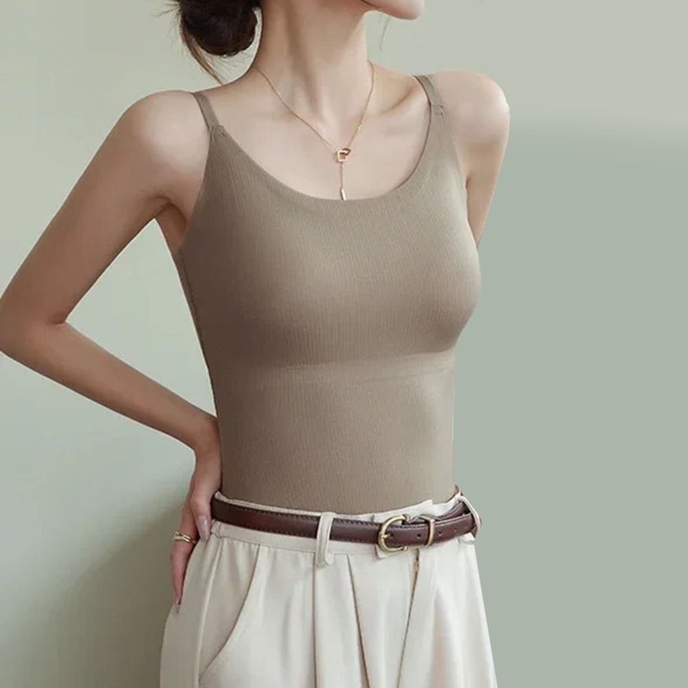 Stylish and Comfortable Women's Ice Silk Vests with Built in Chest Support - Picture 12 of 14