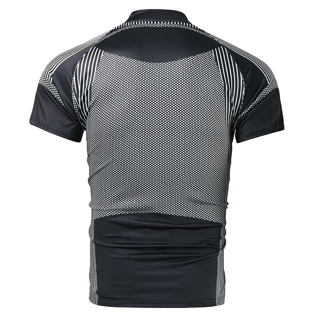 Summer Ready Herren Kurzarm Reißverschluss T-Shirt für aktive Lifestyle Liebha - Picture 15 of 52