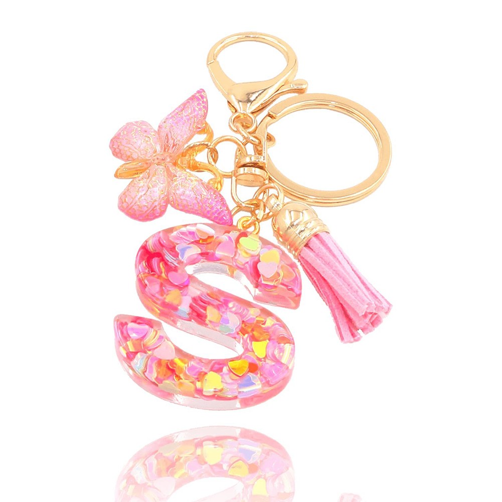 Dazzling Pink Keychain Accessory With Enchanting Butterflies & Glitters - Picture 43 of 50