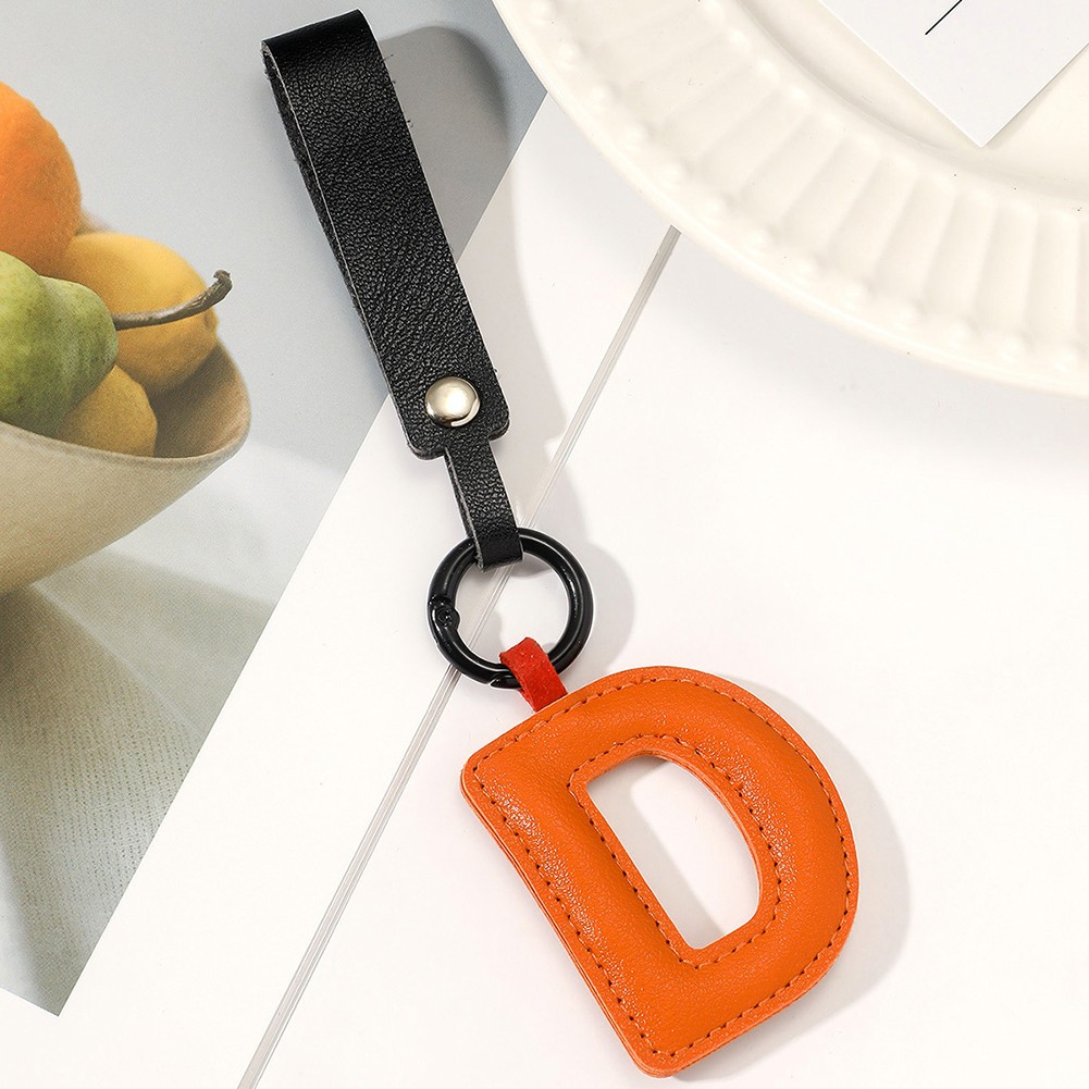 Delightful 26 Letter Leather Keychain Pendant to Add Charm to Your Accessories - Picture 16 of 38