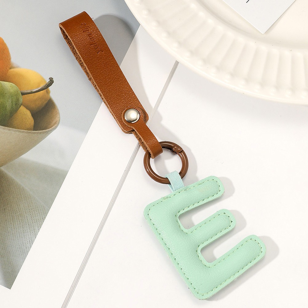Delightful 26 Letter Leather Keychain Pendant to Add Charm to Your Accessories - Picture 17 of 38