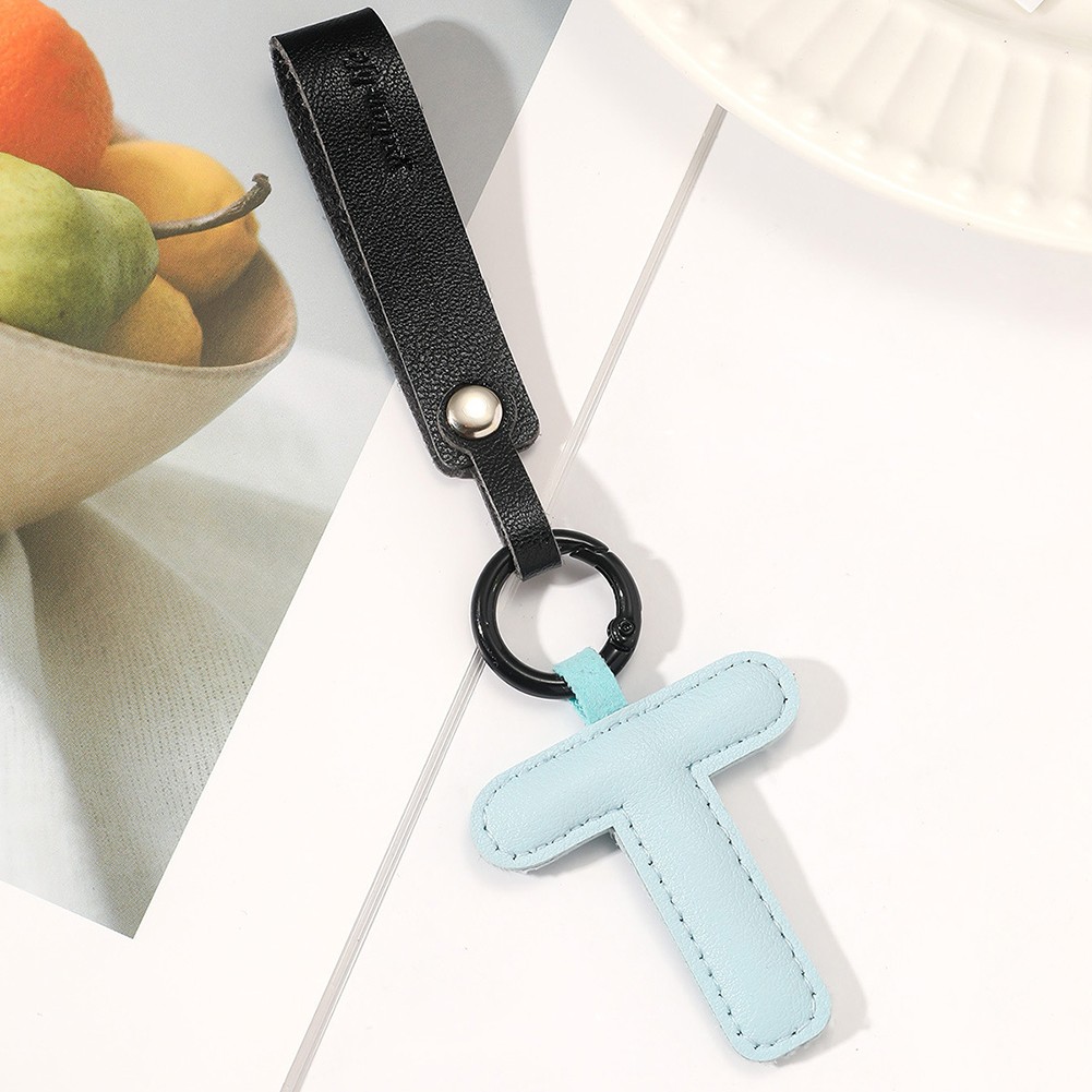 Delightful 26 Letter Leather Keychain Pendant to Add Charm to Your Accessories - Picture 32 of 38