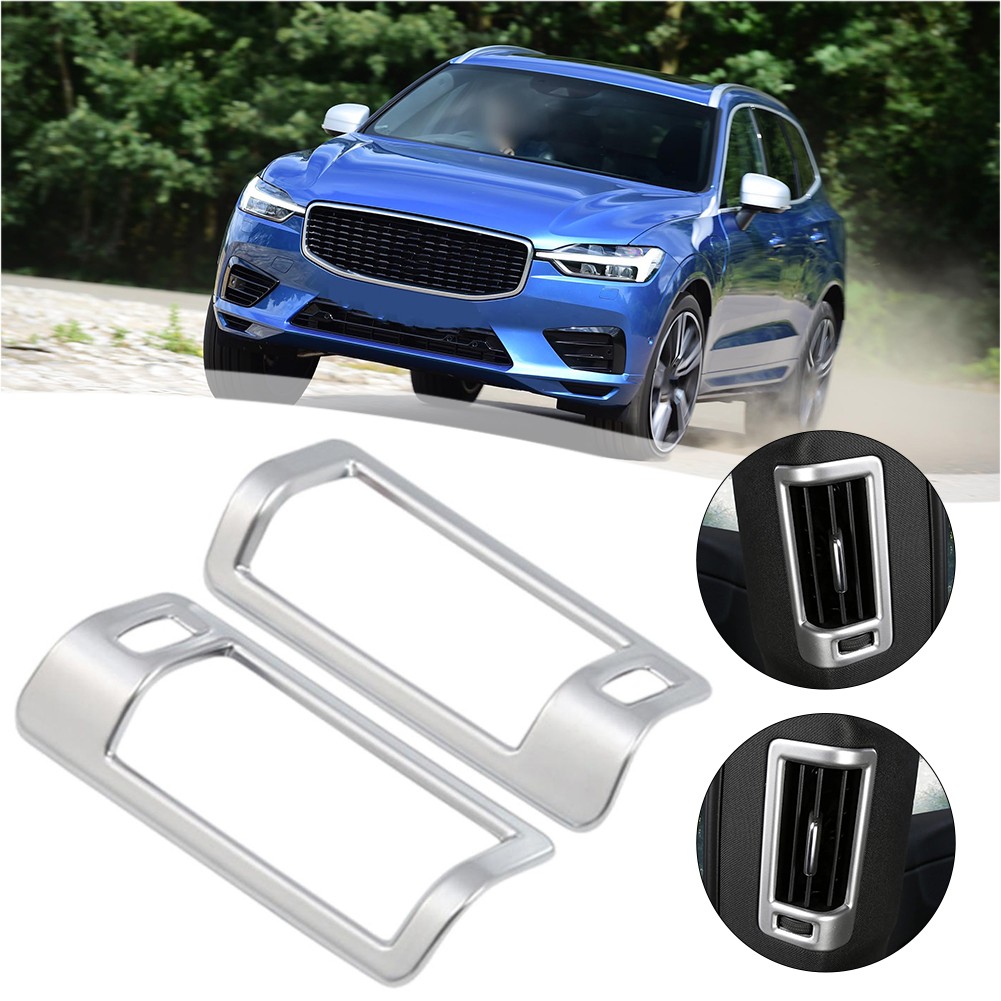 For Volvo XC60 XC90 Stainless Steel Air Vent Outlet Cover Trim for Interior - Picture 7 of 8