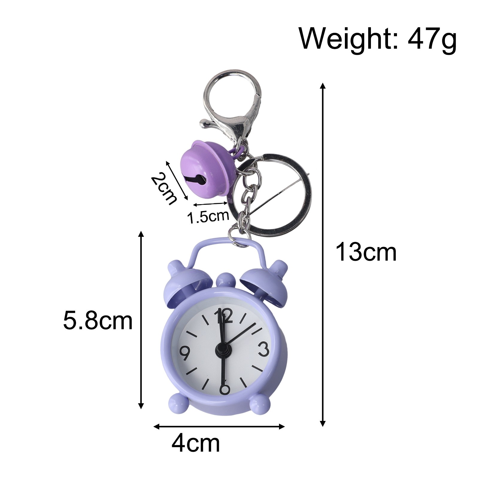 Elección Única Mini Reloj Despertador Llavero Colgante para Amigos y Seres - Imagen 65 de 72