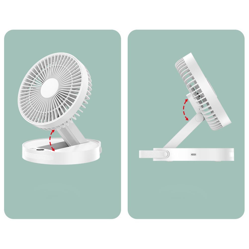 Lightweight Portable Fan Featuring Digital Display and Speed Adjustments