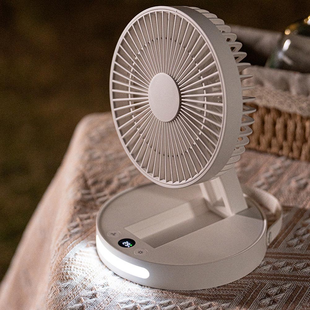 Lightweight Portable Fan Featuring Digital Display and Speed Adjustments