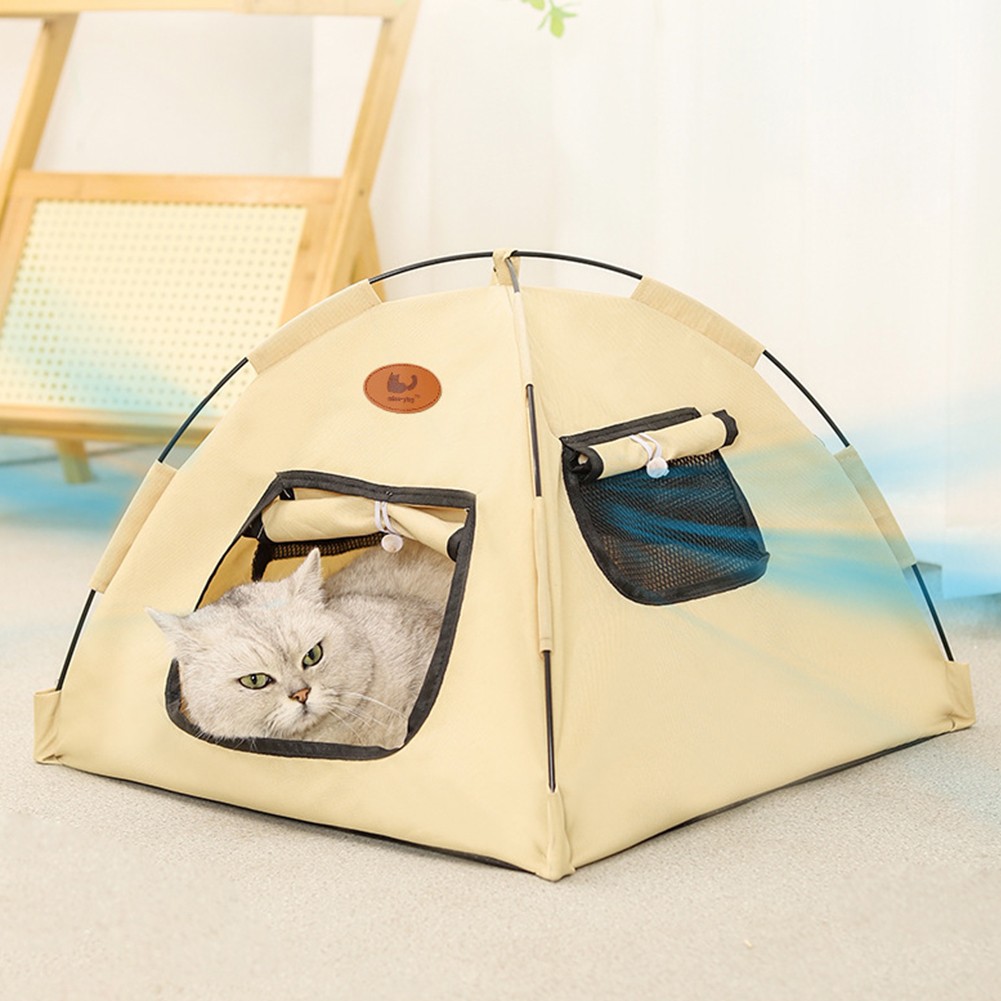 Tente pliante pour animaux de compagnie avec fen??tres 2024 en maille respirante pour