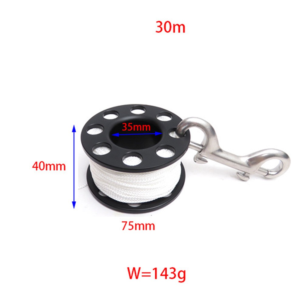 Tauchen Fingerspule Rolle 15M30M50M kompakte Bauweise mit Karabinerhaken - Bild 18 von 21