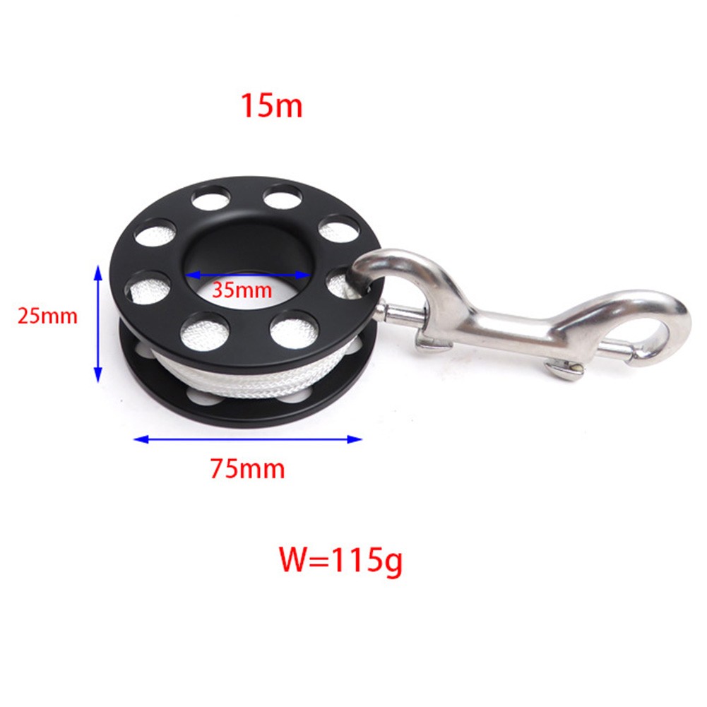 Tauchen Fingerspule Rolle 15M30M50M kompakte Bauweise mit Karabinerhaken - Bild 15 von 21
