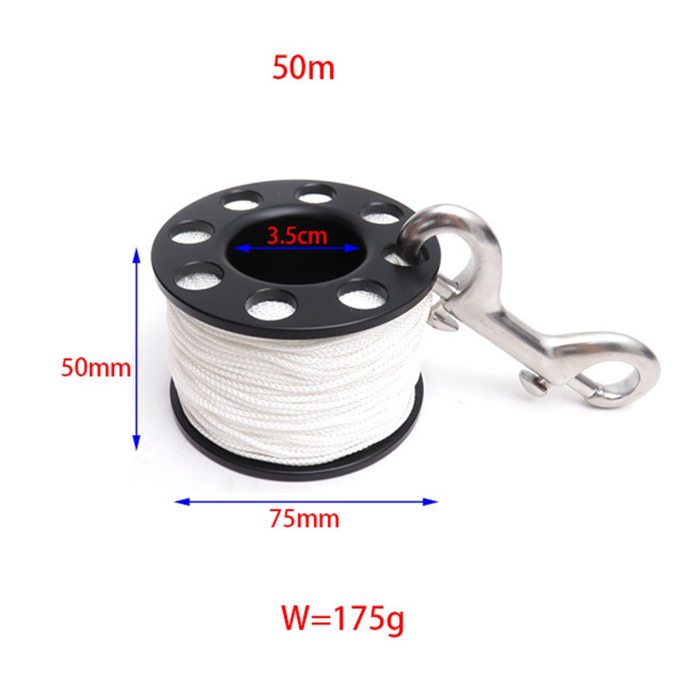 Tauchen Fingerspule Rolle 15M30M50M kompakte Bauweise mit Karabinerhaken - Bild 21 von 21
