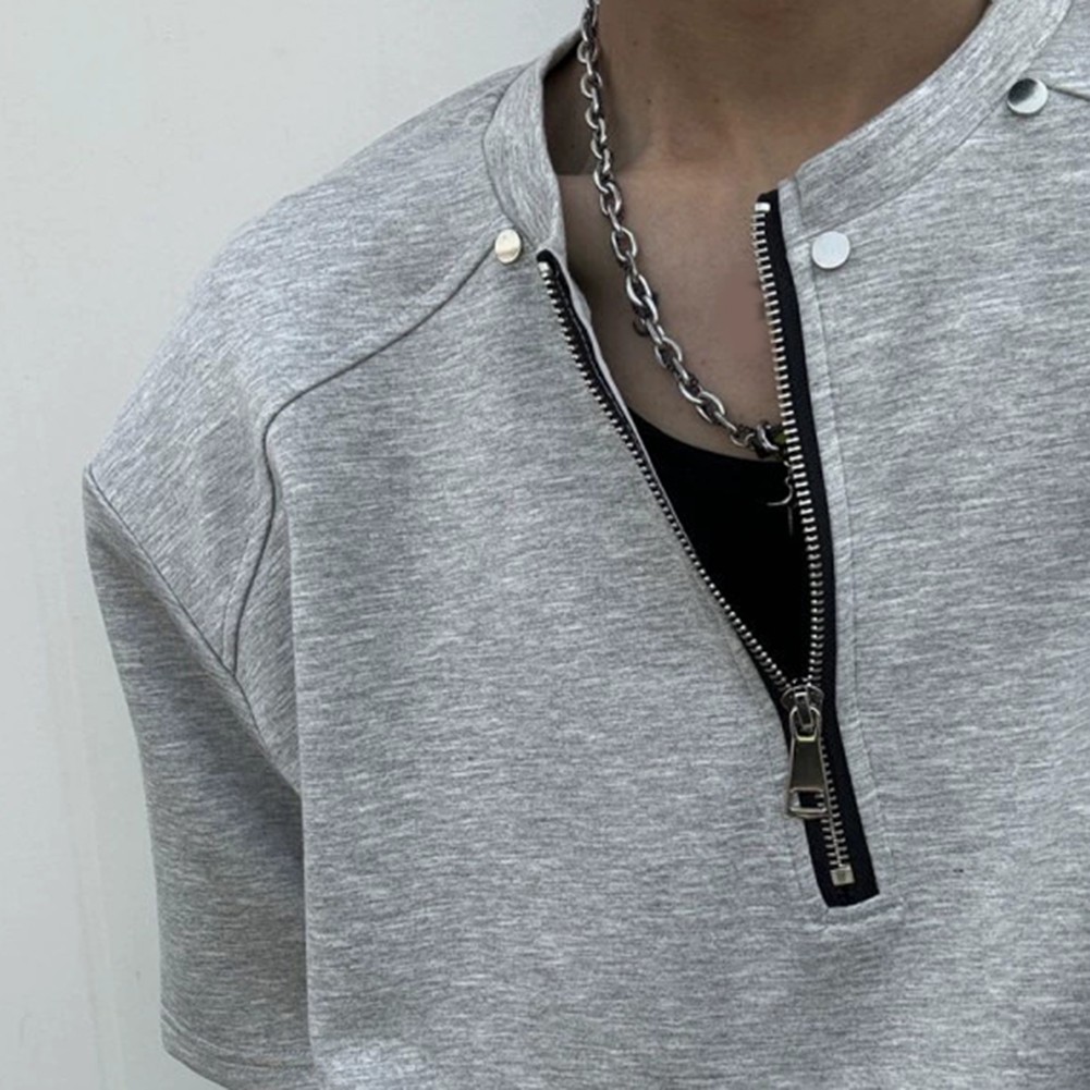 T-shirt décontracté offres homme manches courtes avec motif rivet unique pour les jou