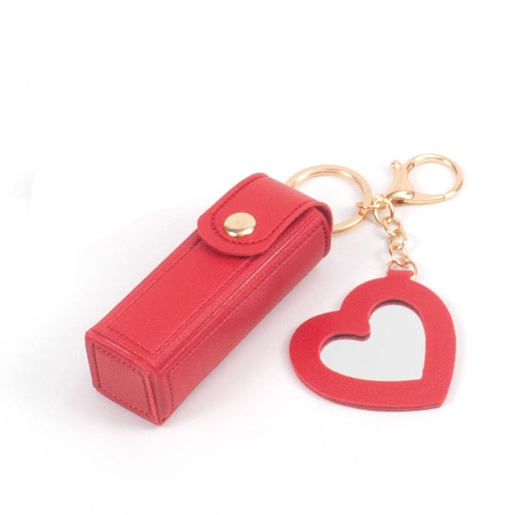 Simplistic Yet Stylish PU Material Keychain For Quick Access To Lip Products - Picture 6 of 10