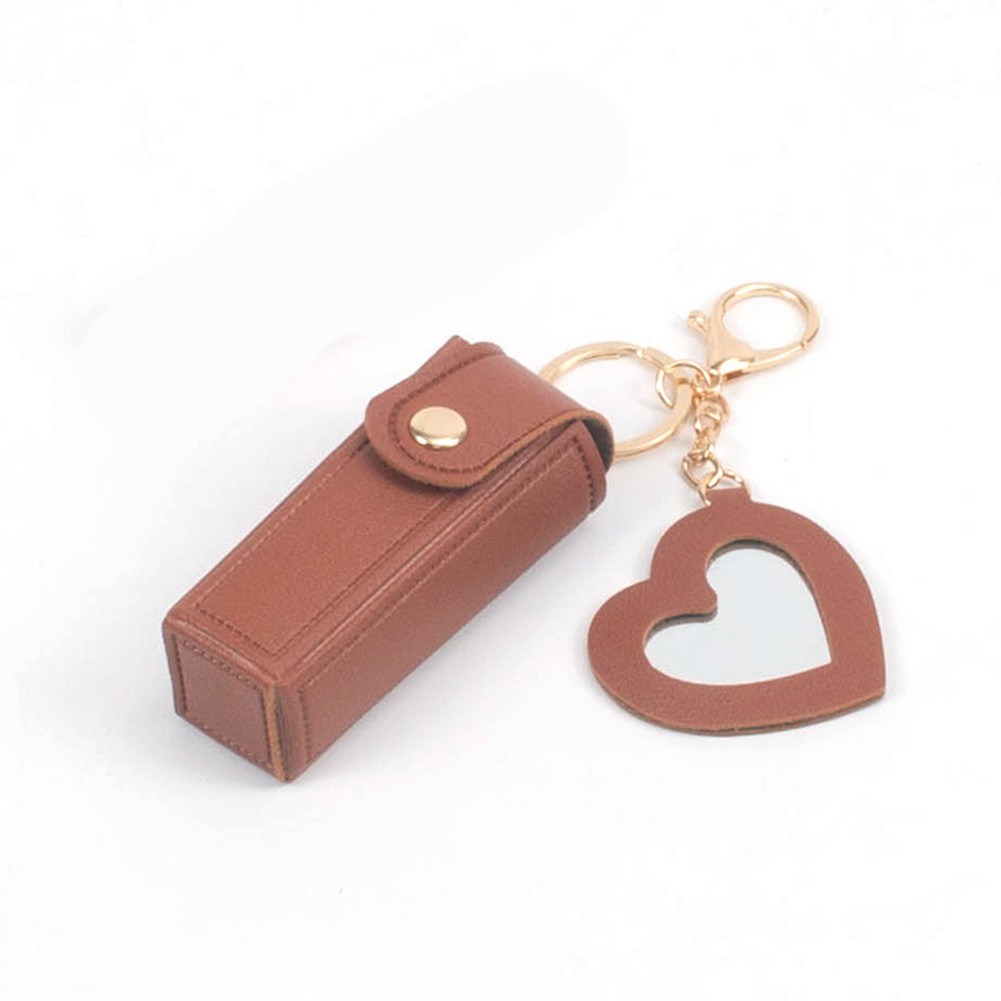 Simplistic Yet Stylish PU Material Keychain For Quick Access To Lip Products - Picture 4 of 10
