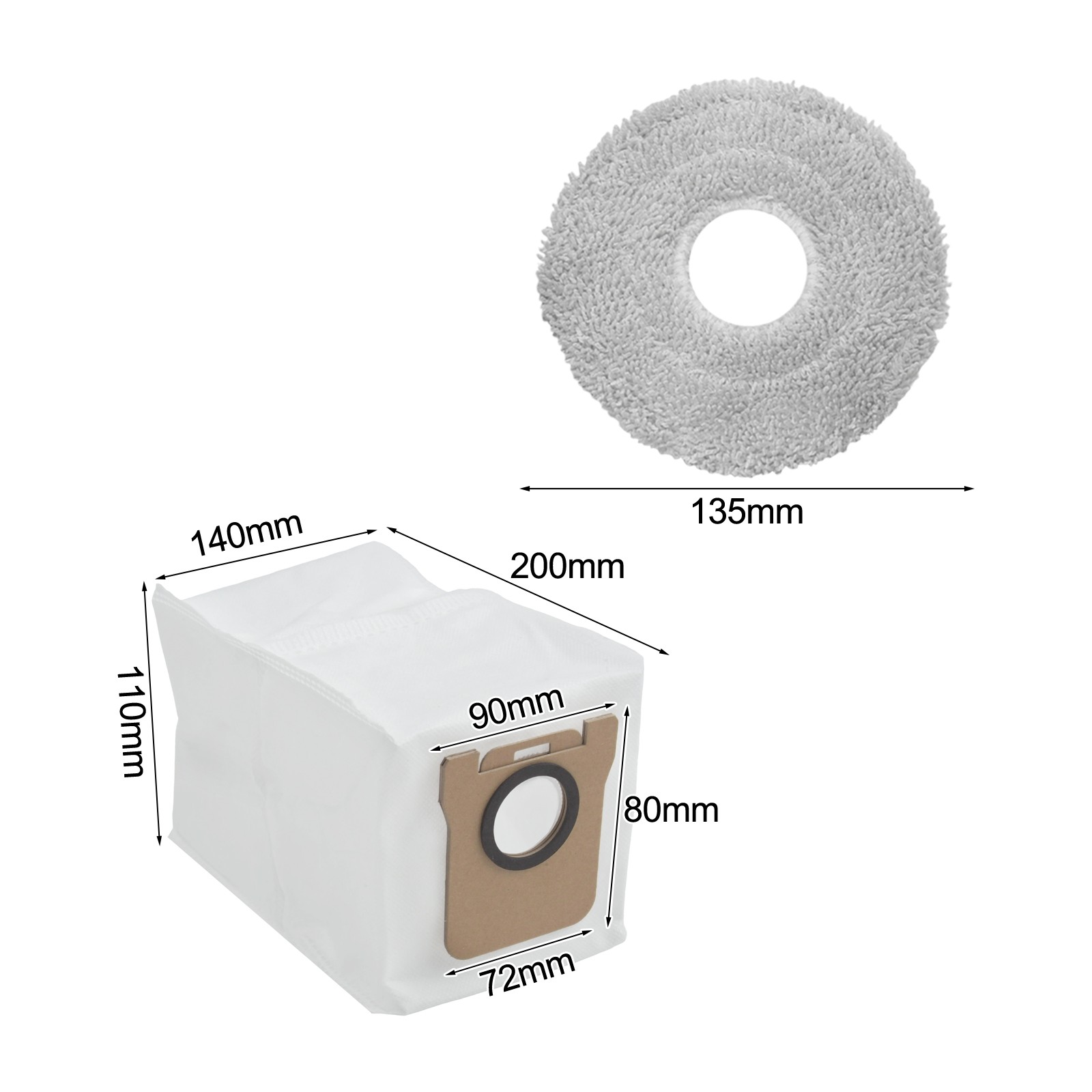 Per X10 Pro Omni Spazzola laterale principale Filtro Hepa Panno per mocio Sacchetti per la polvere