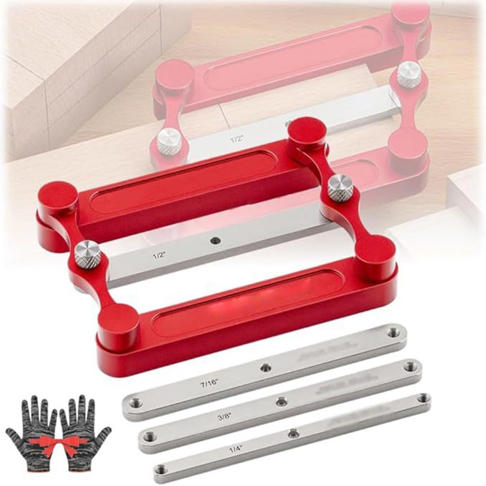 For Precision Center Gauge Tool for Mortise and Tenon Woodworking Joints