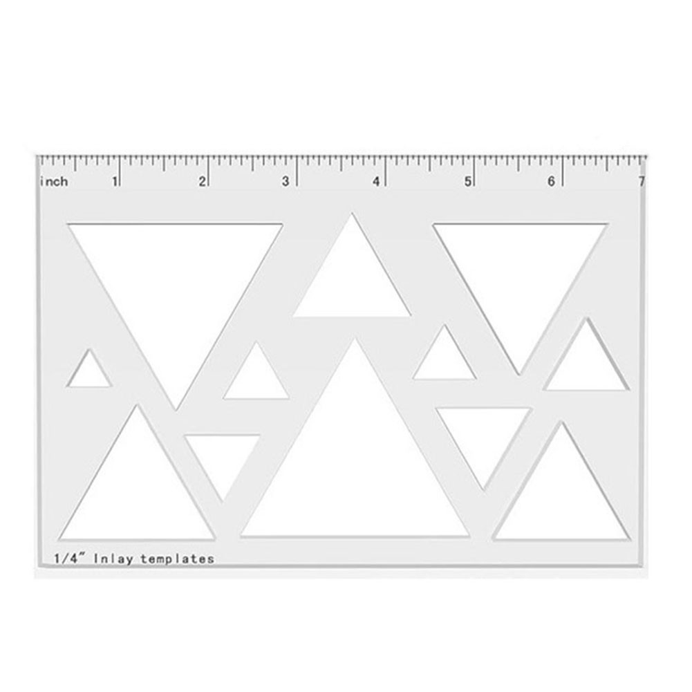 Artigianato acrilico per router modello set 1 pz con righello trasparente marcat