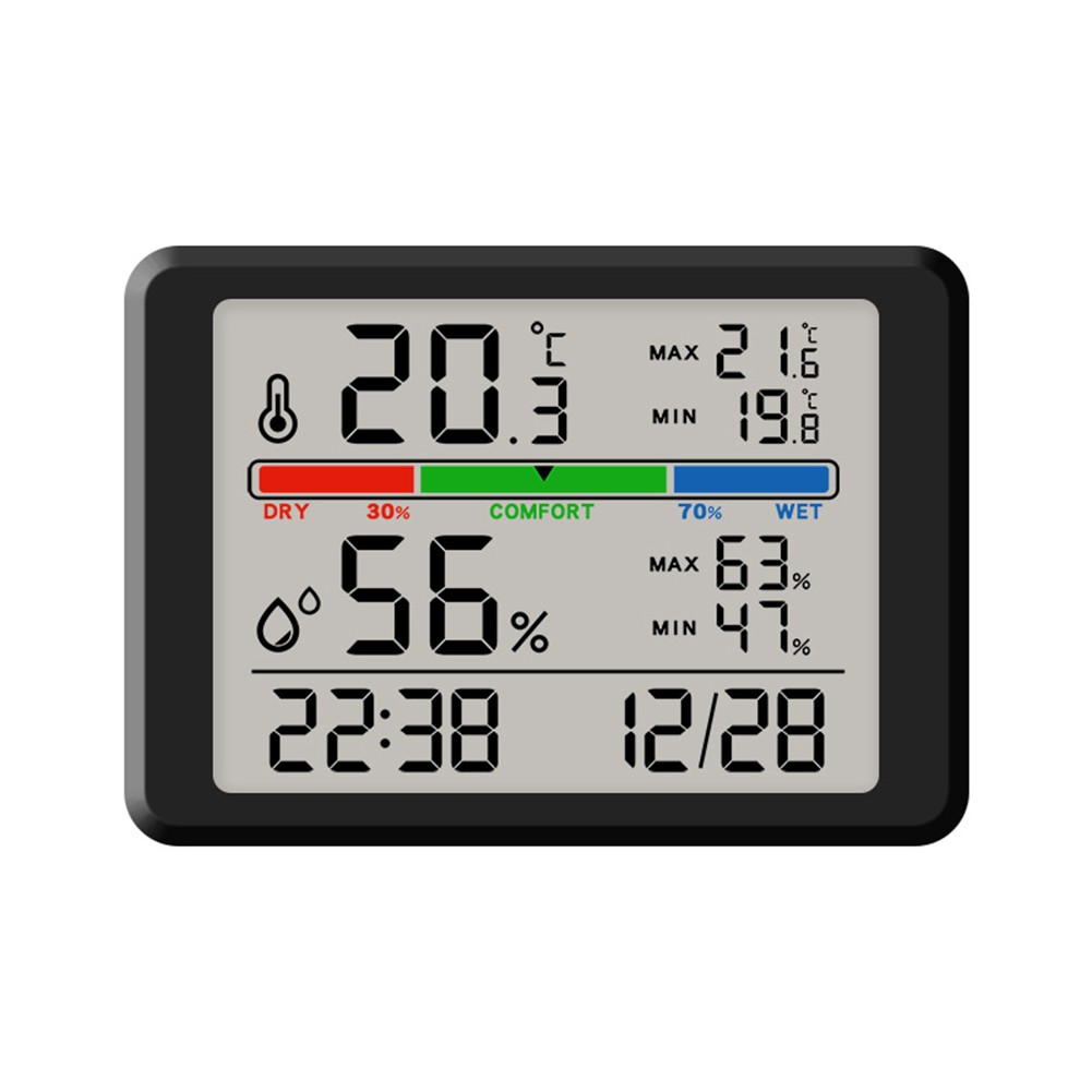 Hygrometer and Electronic Clock Combination Designed for Home Convenience