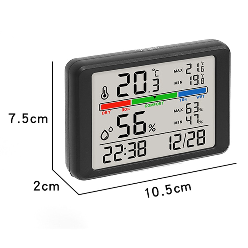 Hygrometer and Electronic Clock Combination Designed for Home Convenience