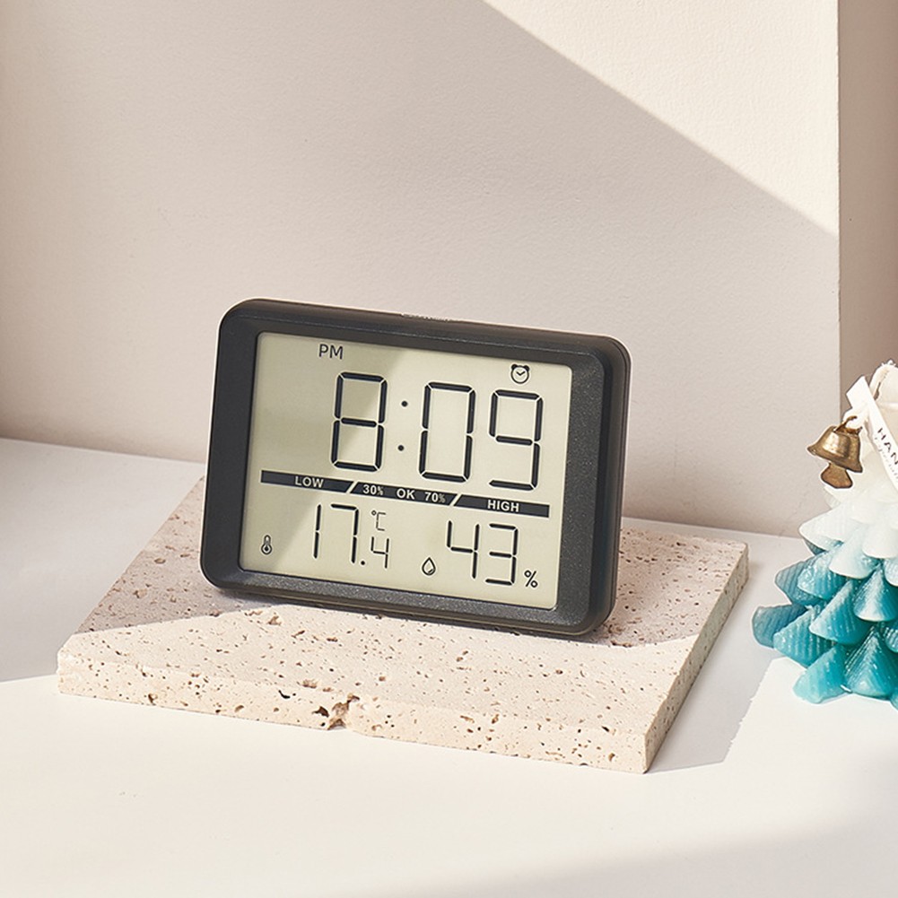 Stilvolle Mini Uhr mit Temperatur- und Luftfeuchtigkeitsanzeige für jeden Raum - Bild 34 von 36