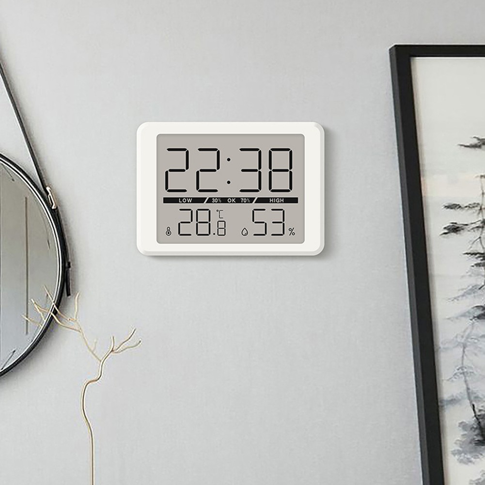 Stilvolle Mini Uhr mit Temperatur- und Luftfeuchtigkeitsanzeige für jeden Raum - Bild 24 von 36