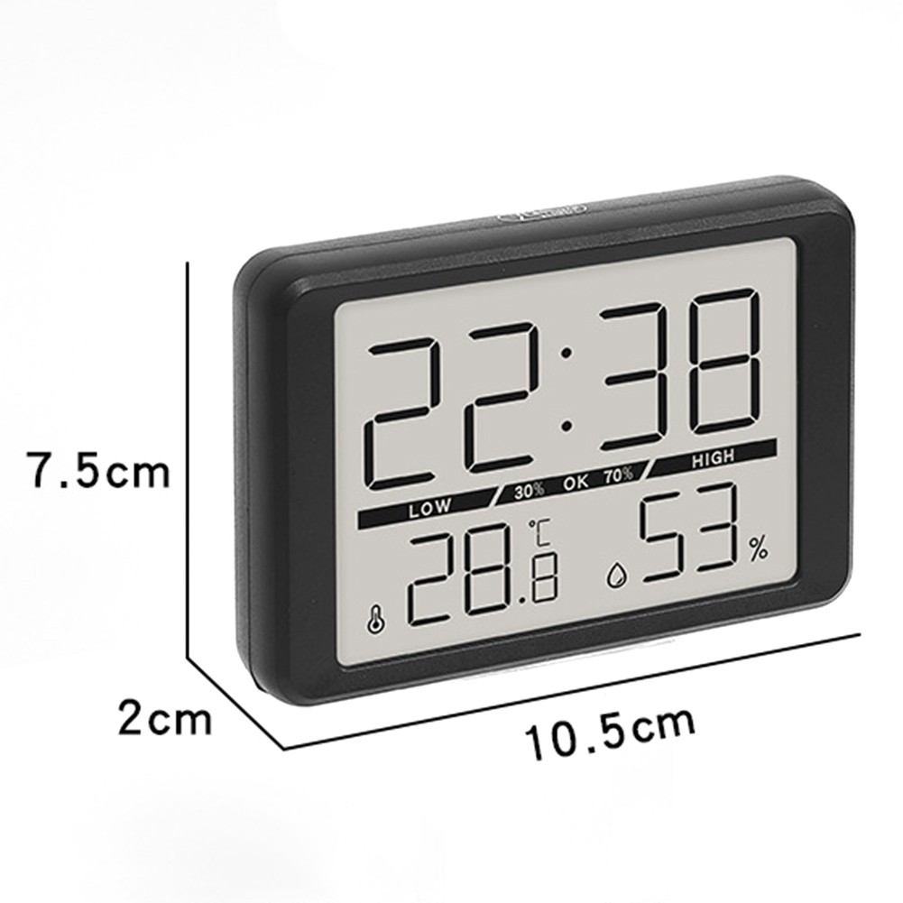 Stilvolle Mini Uhr mit Temperatur- und Luftfeuchtigkeitsanzeige für jeden Raum - Bild 28 von 36