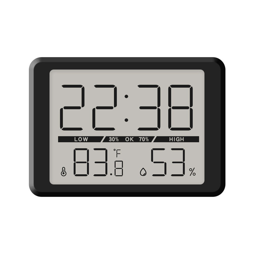 Stilvolle Mini Uhr mit Temperatur- und Luftfeuchtigkeitsanzeige für jeden Raum - Bild 27 von 36