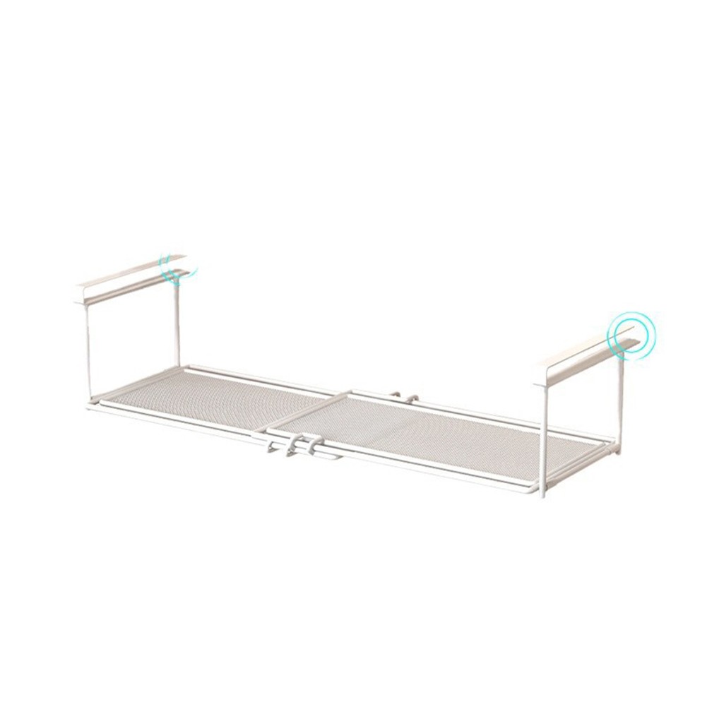 Under Shelf Metal Organizer Expandable Design for Kitchens and Pantries