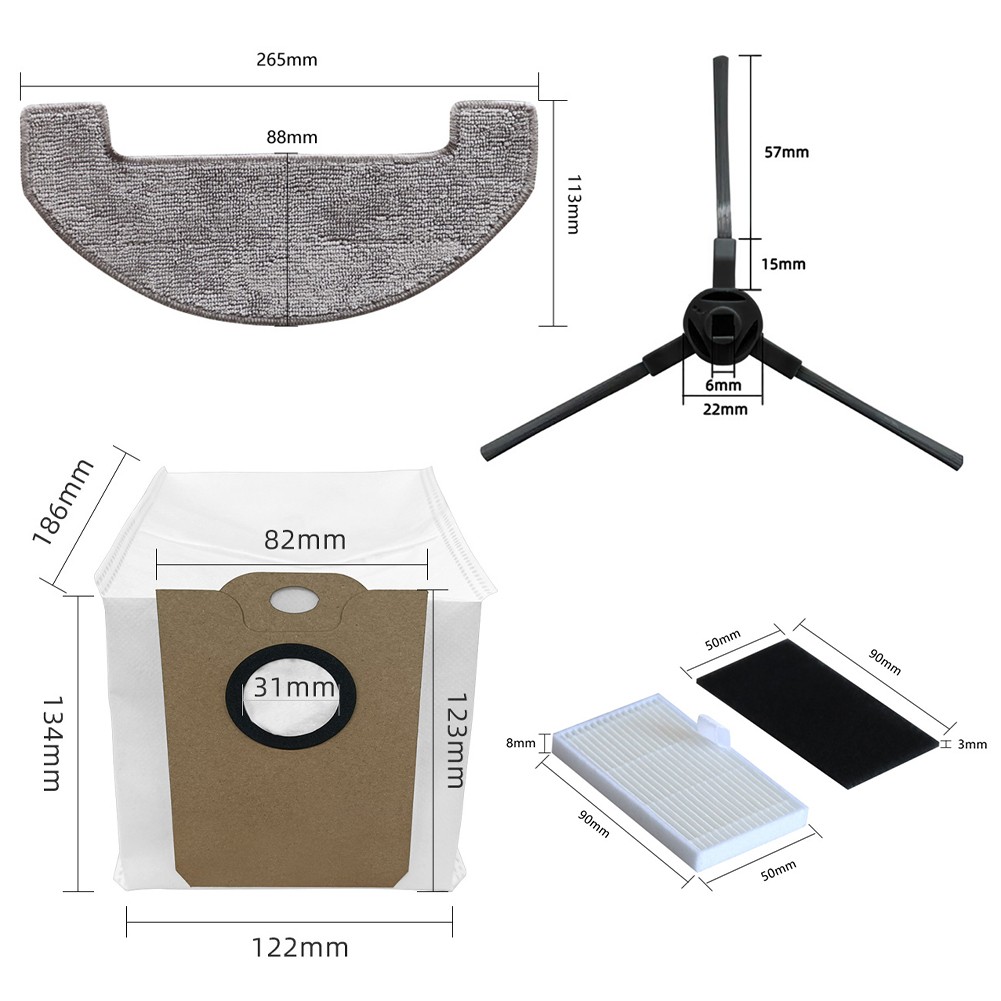 Kit accessori alta efficienza compatibile con per robot MONSGA MS1 MAX - Foto 25 di 33