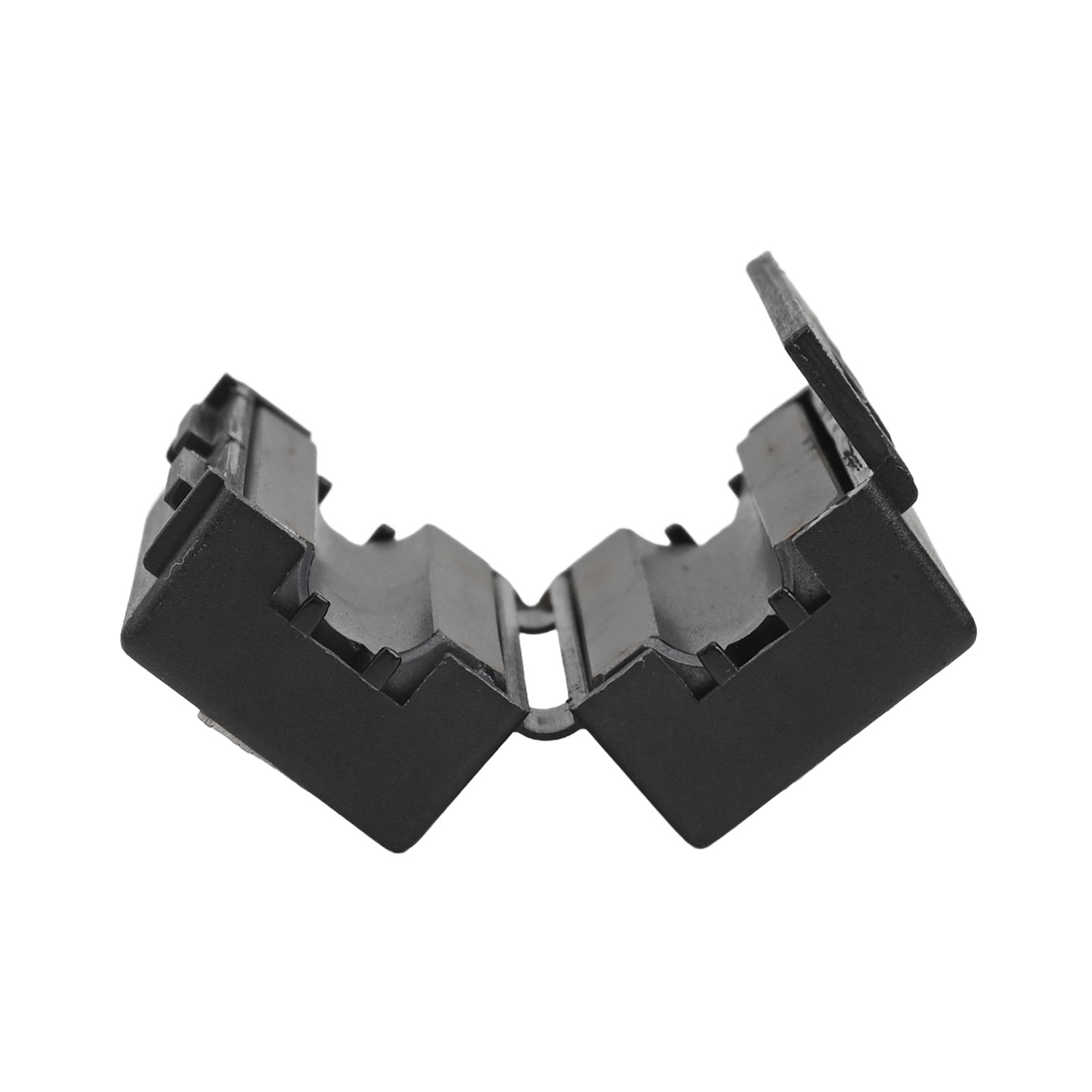 Black ClipOn Ferrite Core for Reducing Electromagnetic Interference in Cables
