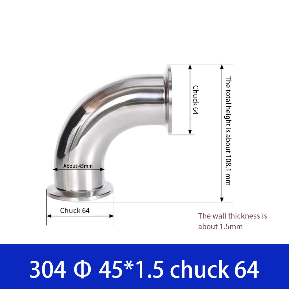 Innovatives Design Sanitär acheter Tri Clamp 90 Grad Bogen für Rohrleitungssysteme