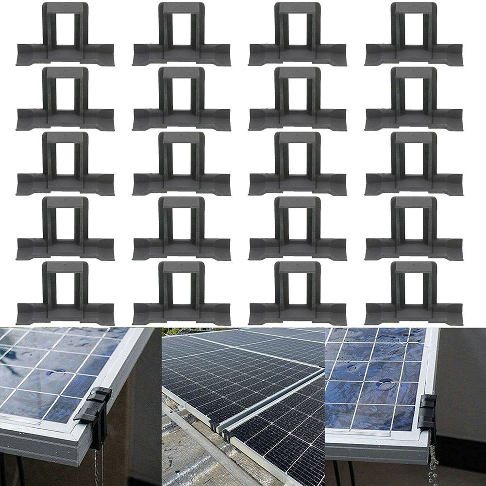 20pcs Solar Panel For Water Drainage Clips for PV Module Frame Sizes 30mm 40mm