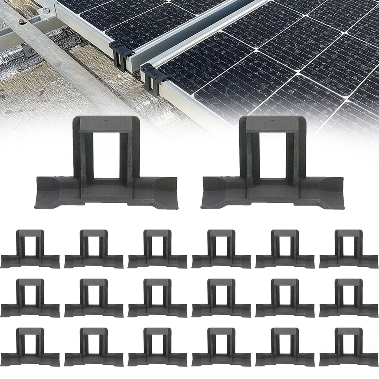 20pcs Solar Panel For Water Drainage Clips for PV Module Frame Sizes 30mm 40mm