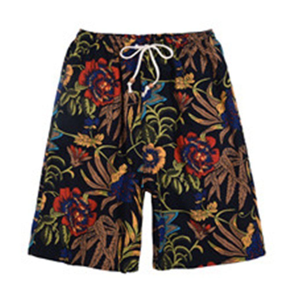 Herren knielange Strandshorts mit Grafikdruck bequeme dünne Passform - Bild 25 von 26