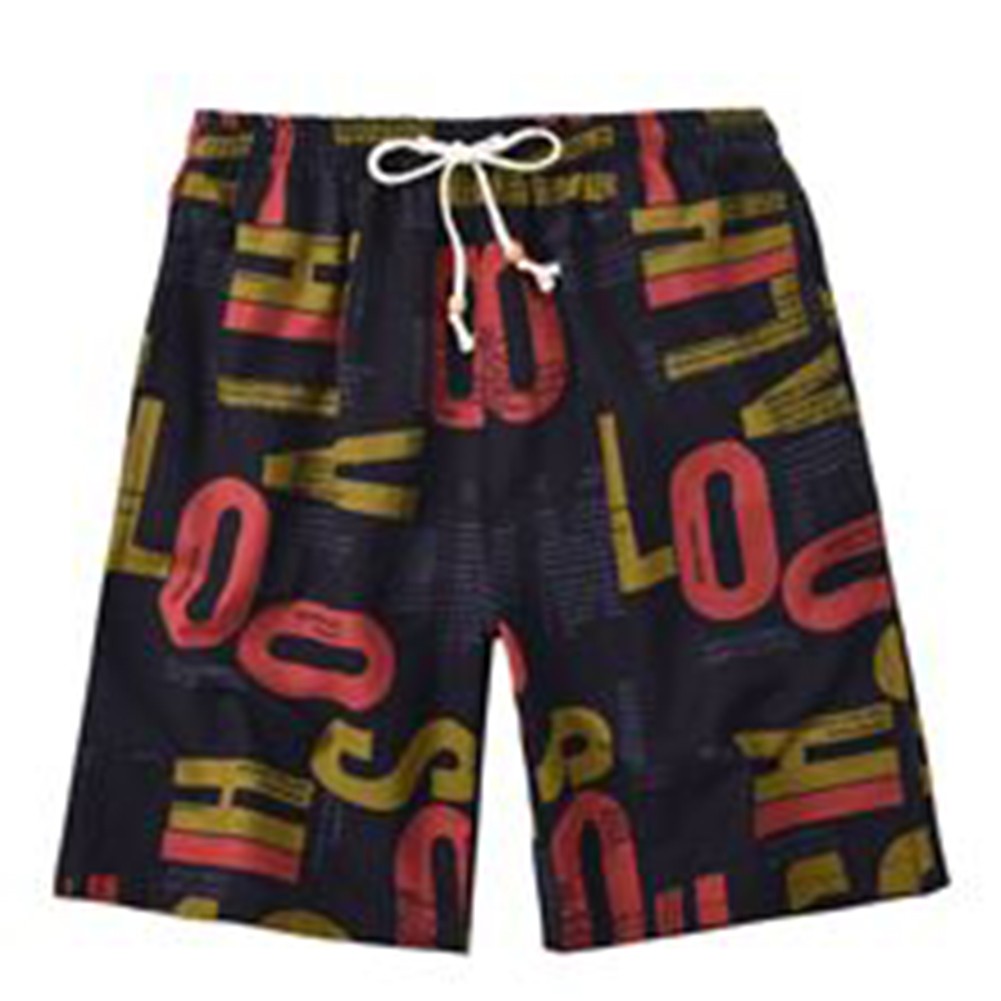 Herren knielange Strandshorts mit Grafikdruck bequeme dünne Passform - Bild 14 von 26