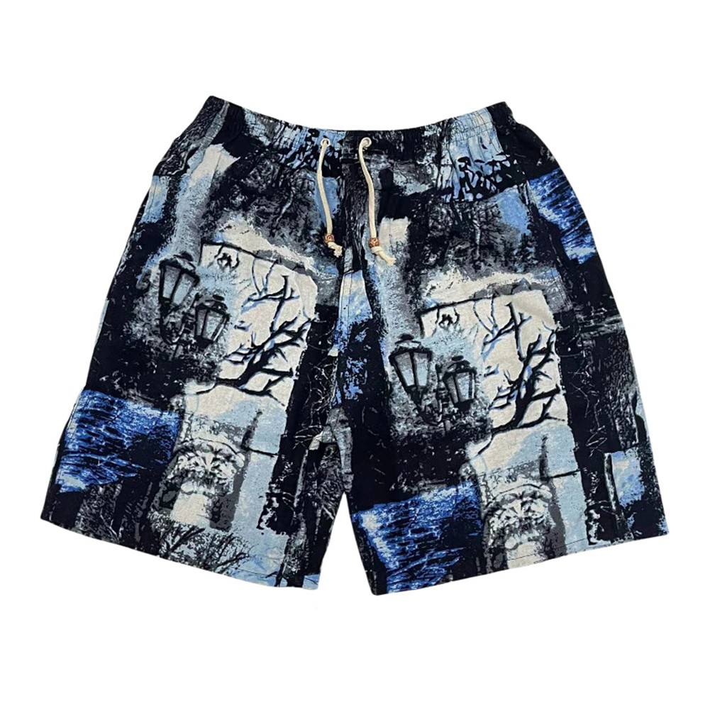 Herren knielange Strandshorts mit Grafikdruck bequeme dünne Passform - Bild 23 von 26