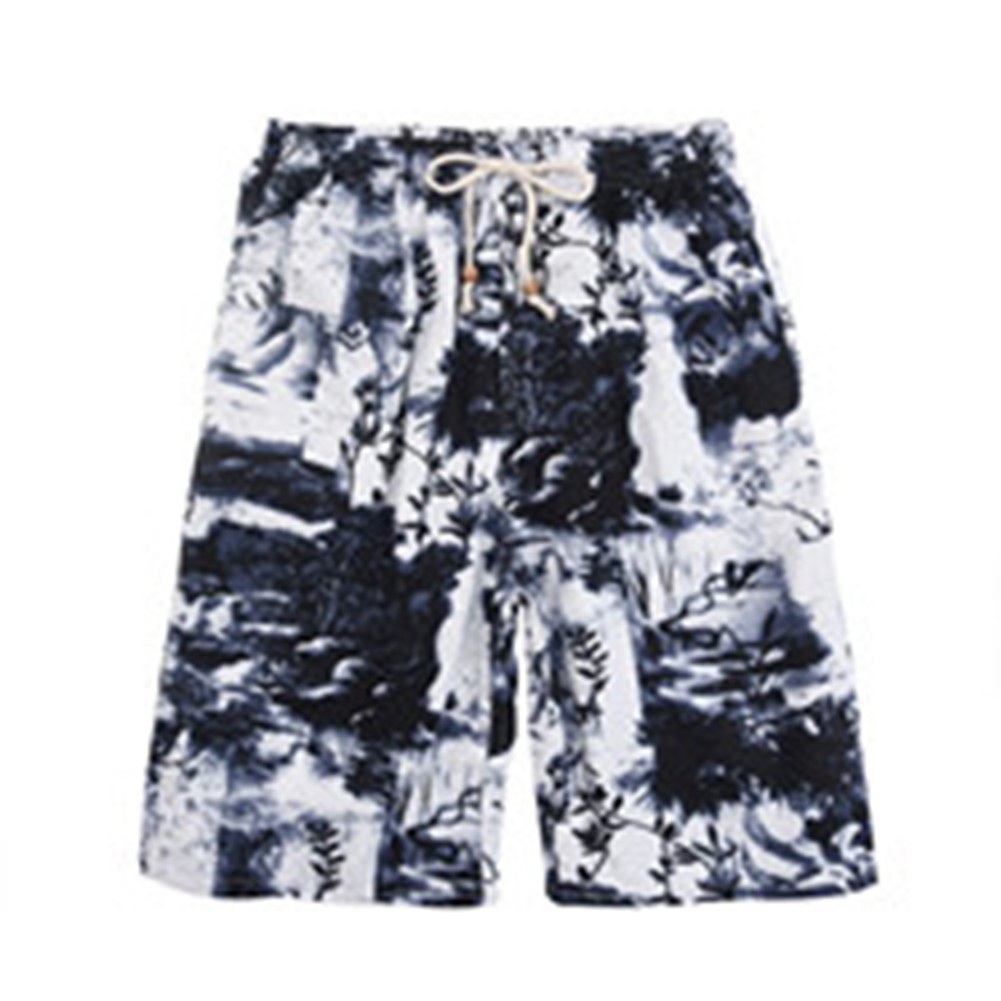 Herren knielange Strandshorts mit Grafikdruck bequeme dünne Passform - Bild 21 von 26