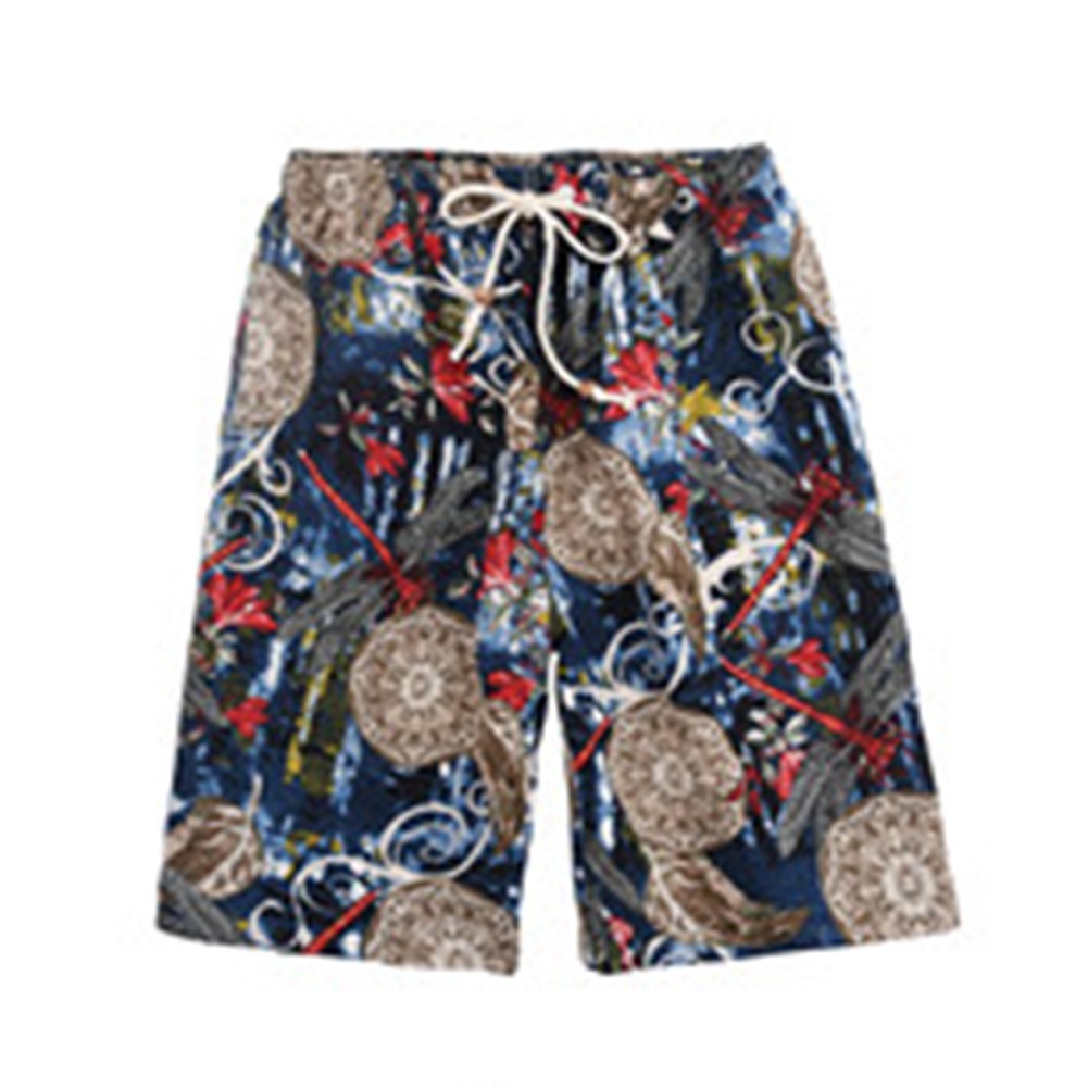 Herren knielange Strandshorts mit Grafikdruck bequeme dünne Passform - Bild 15 von 26