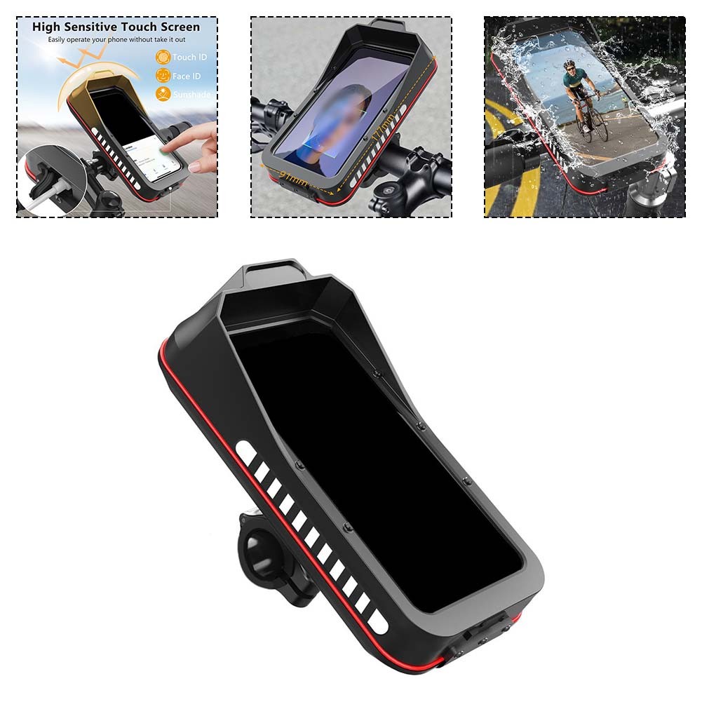 Weather Resistant Phone Holder for Motorcycle and Electric Vehicle Use