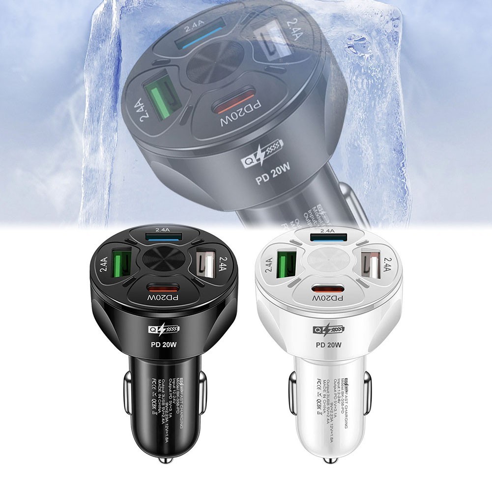 Chargeur Voiture Téléphone Portable 32W 4En1 USB PD avec Plusieurs Fonctionnal - Photo 23 sur 25