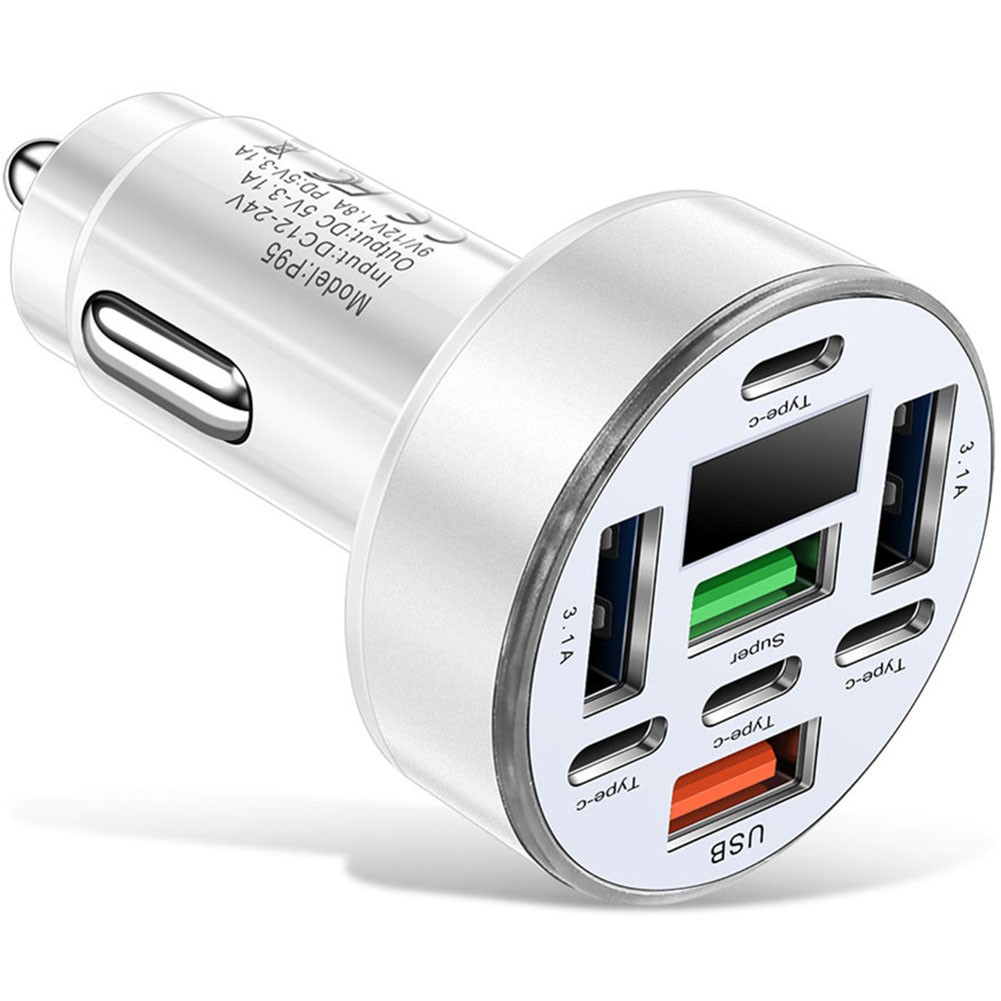 Chargeur Voiture 40W avec Affichage Num��rique de Tension et 8 Ports pour Charge - Photo 19 sur 29