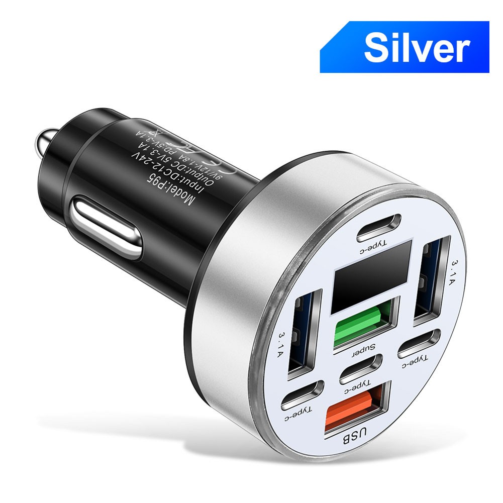 Chargeur Voiture 40W avec Affichage Num��rique de Tension et 8 Ports pour Charge - Photo 27 sur 29