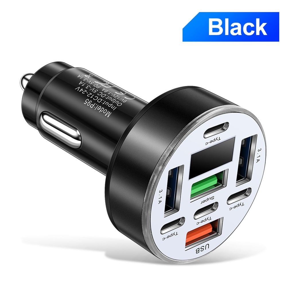 Chargeur Voiture 40W avec Affichage Num��rique de Tension et 8 Ports pour Charge - Photo 14 sur 29