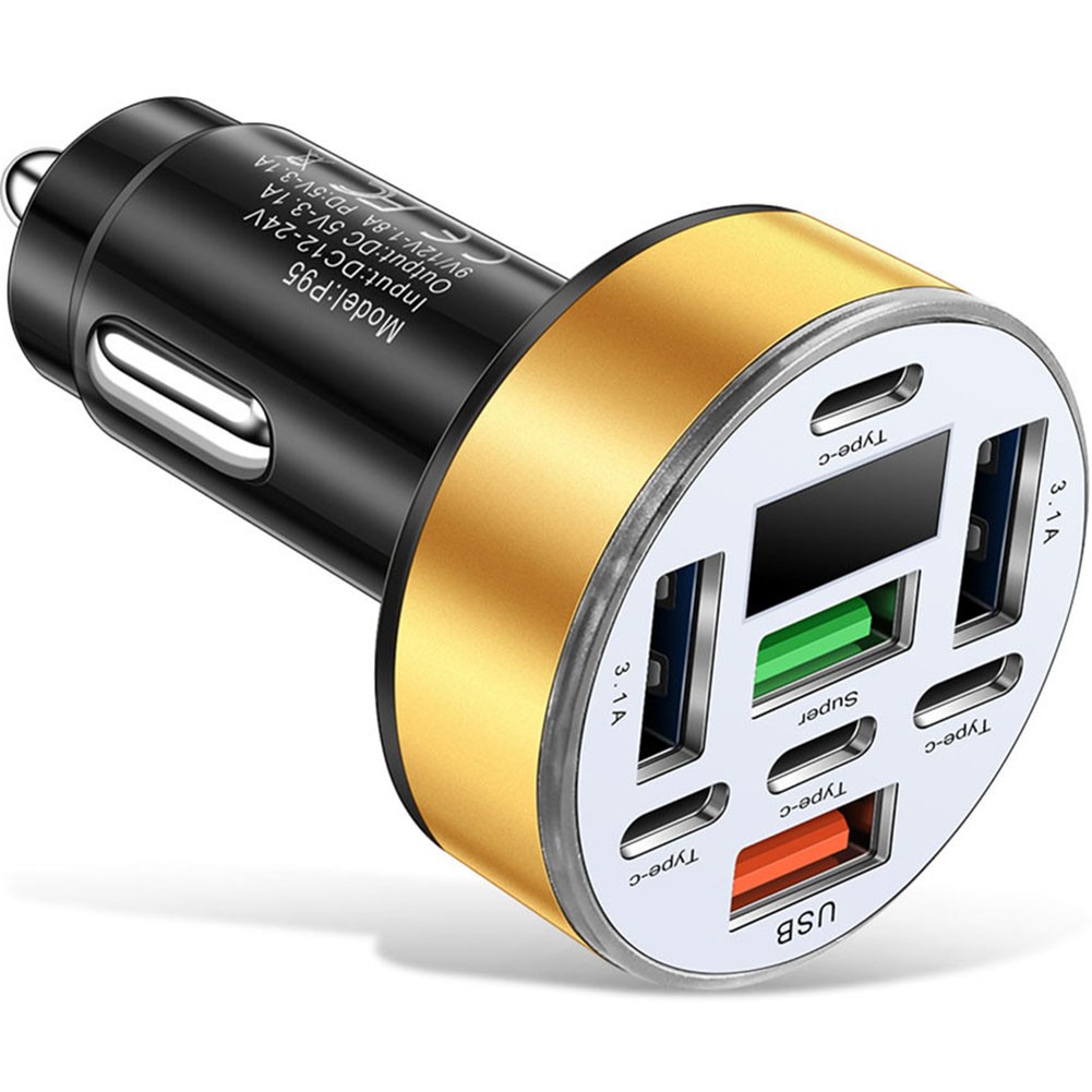 Chargeur Voiture 40W avec Affichage Num��rique de Tension et 8 Ports pour Charge - Photo 26 sur 29