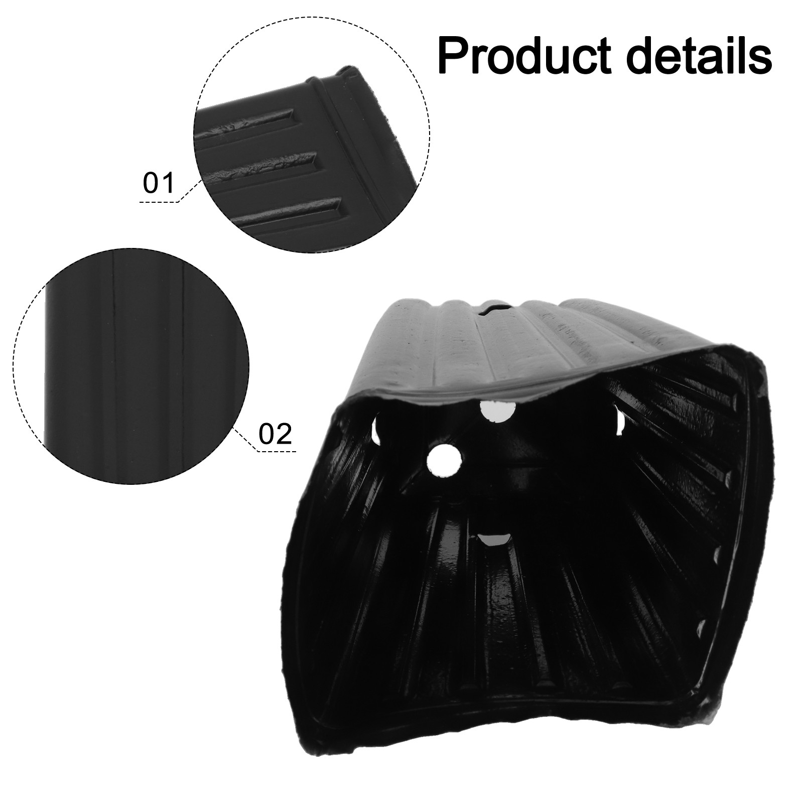 Brand New Tree Pots Nursery Tree Pots 10/25pcs 7.8inch Outdoor Garden Plastic - Imagen 25 de 36