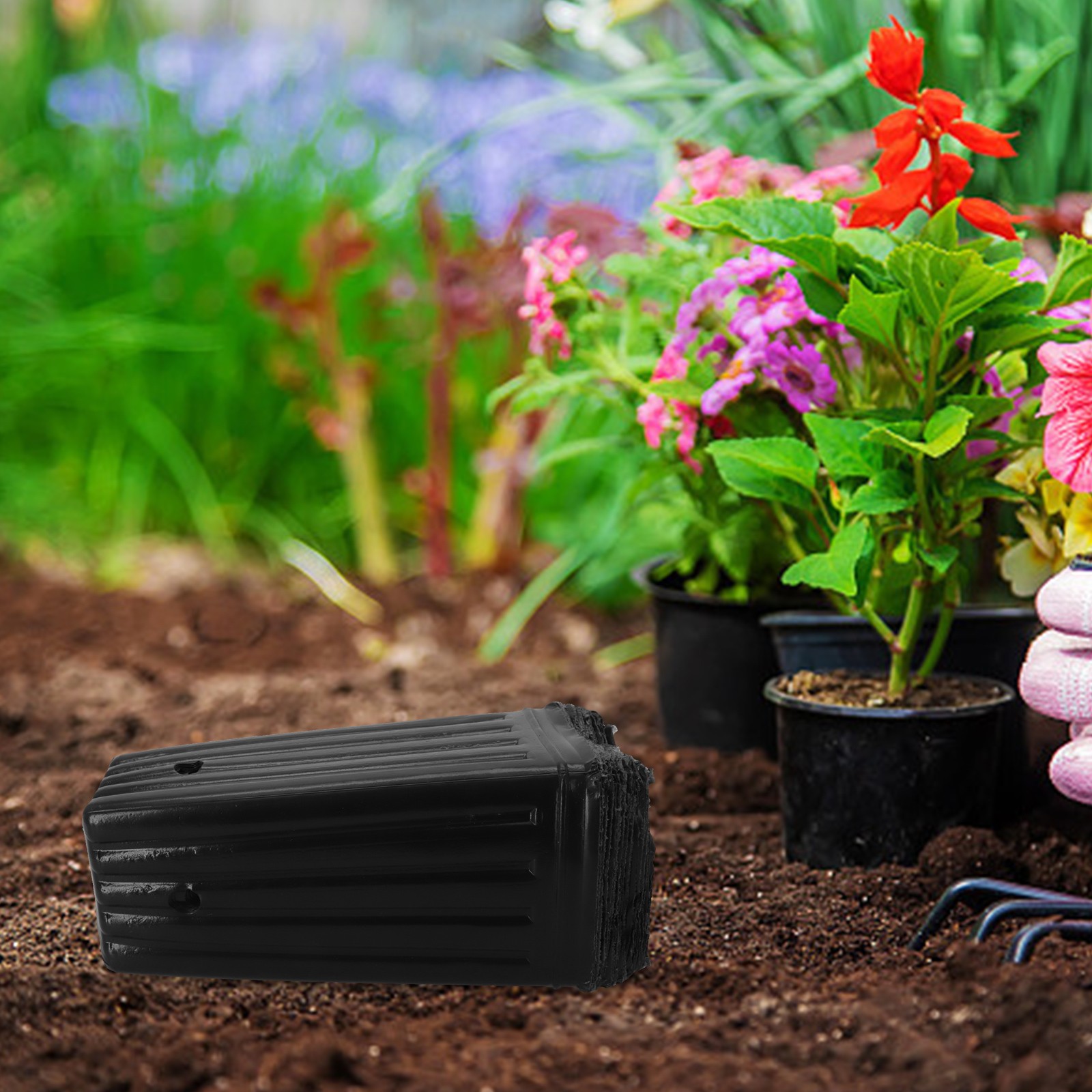 Brand New Tree Pots Nursery Tree Pots 10/25pcs 7.8inch Outdoor Garden Plastic - Imagen 32 de 36