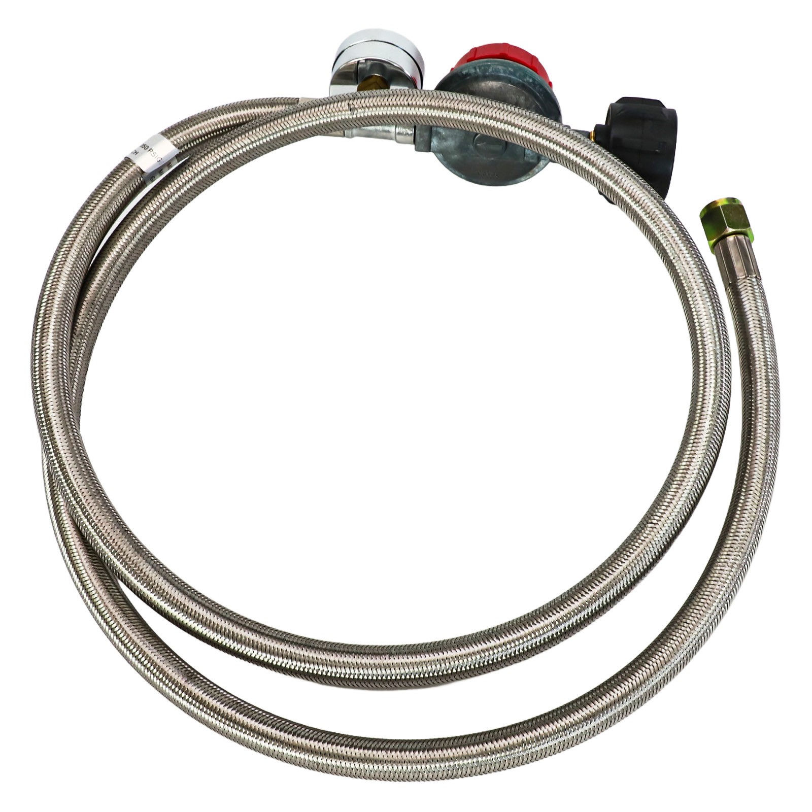 Régulateur Propane Haute Pression avec Manomètre pour Barbecue Extérieur 5FT - Photo 31/40